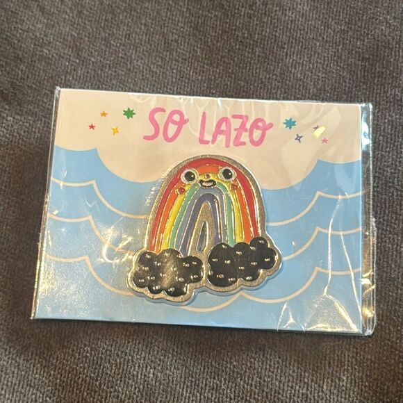 RAINBOW Pride Enamel Pin Badge by So Lazo NEW - Picture 2 of 5